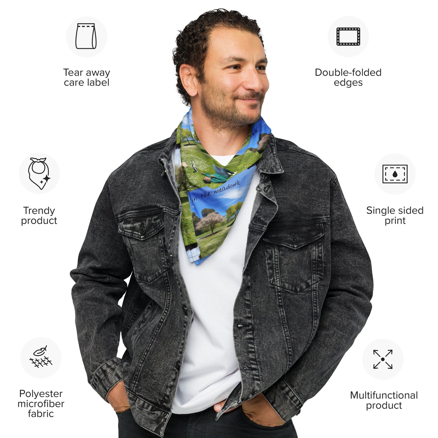 in the meadows | All-over print bandana