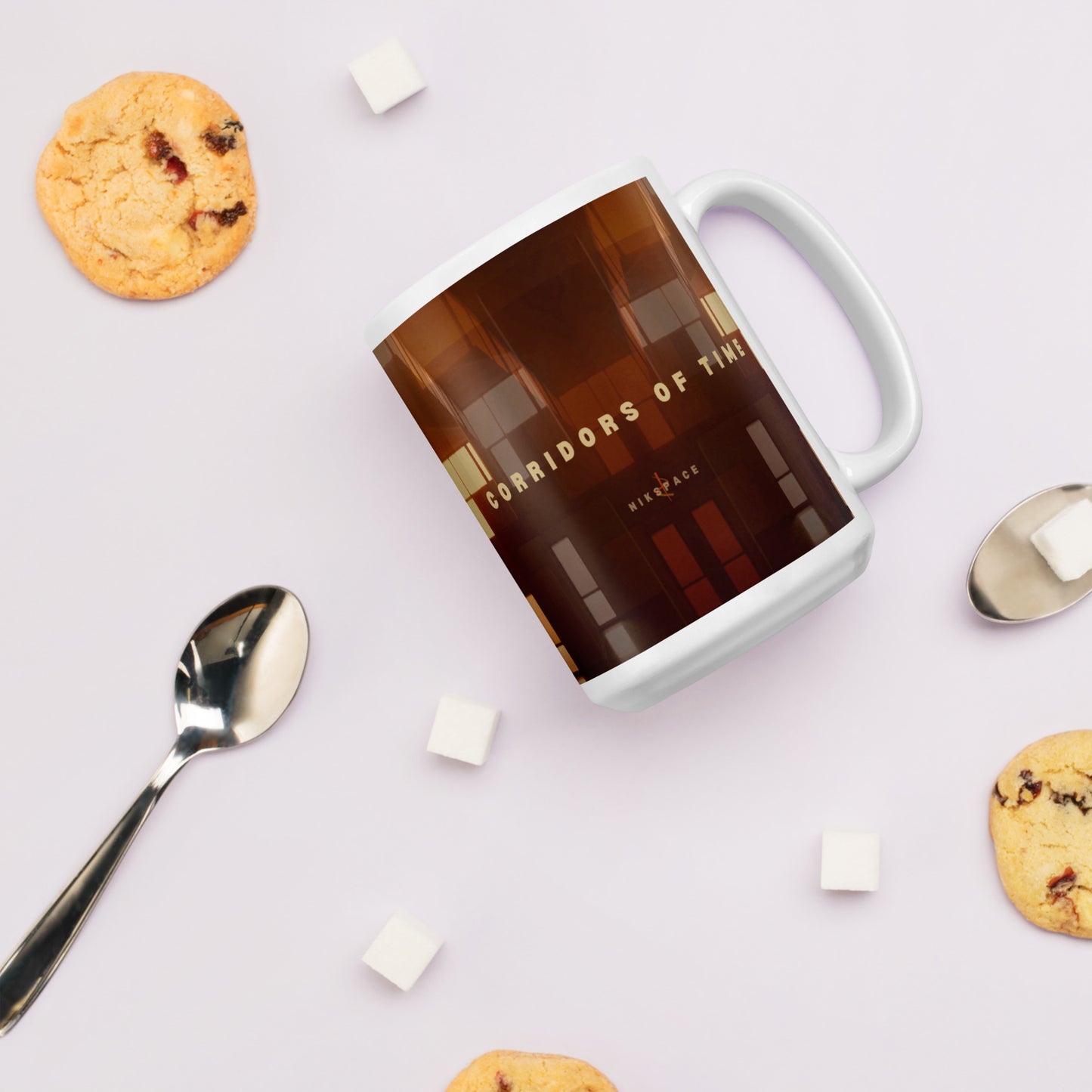 Corridors Of Time | White glossy mug