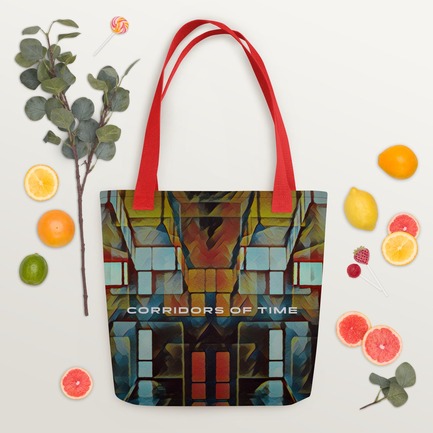 Corridors Of Time | Tote bag with vivid print