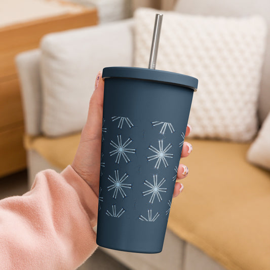 Zero Corners | Insulated tumbler with a straw