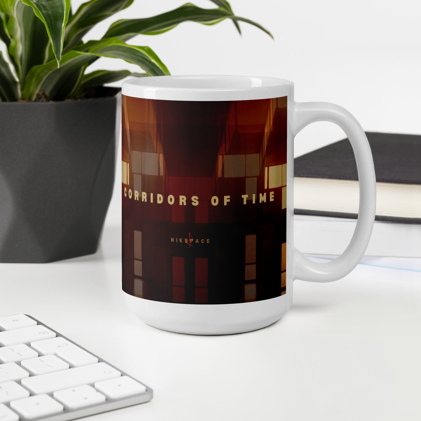 Corridors Of Time | White glossy mug